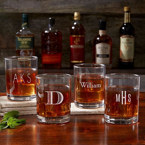 Personalized Old Fashioned Glasses - Classic - 17834