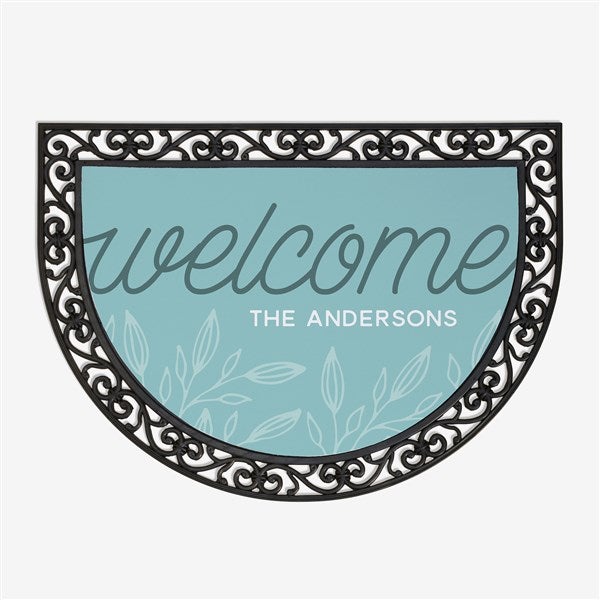 Personalized Half Round Doormat - Welcome - 17868