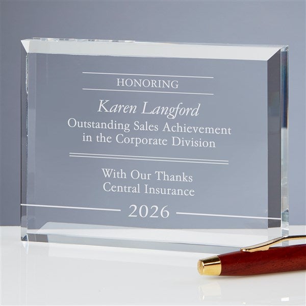 Personalized Achievement Award - Performance Award - 17901