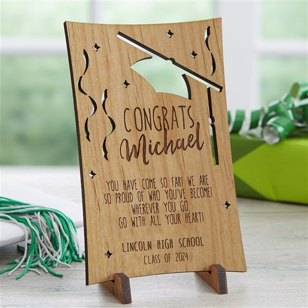 Personalized Wooden Postcards - Graduation Greetings - 17919