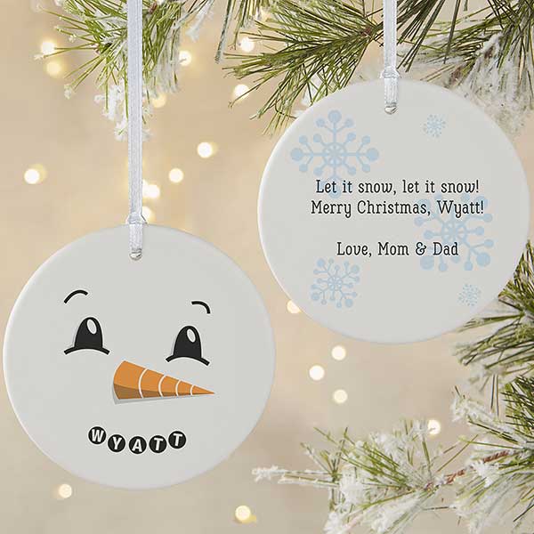 Personalized Snowman Ornaments - 17948