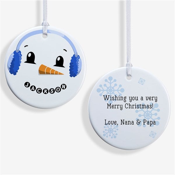 Personalized Snowman Ornaments - 17948