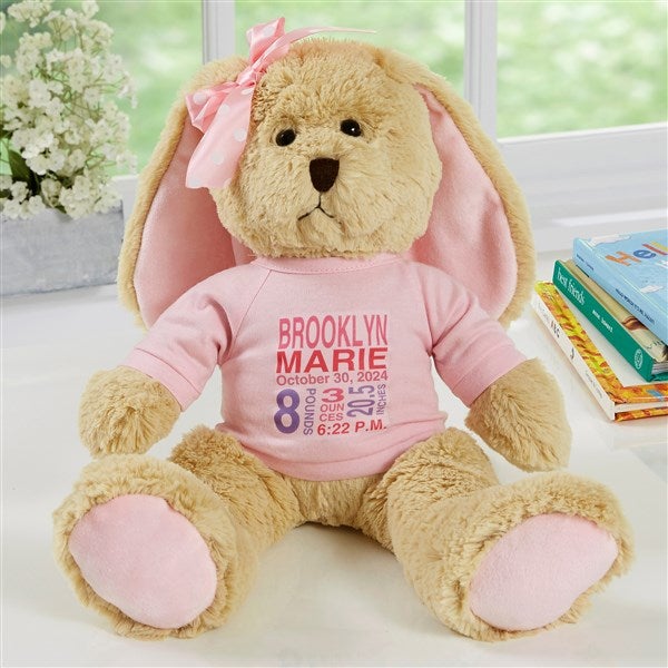 Personalized outlet plush bunny