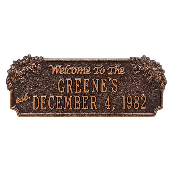 Personalized House Plaque - Home Established - 18026D