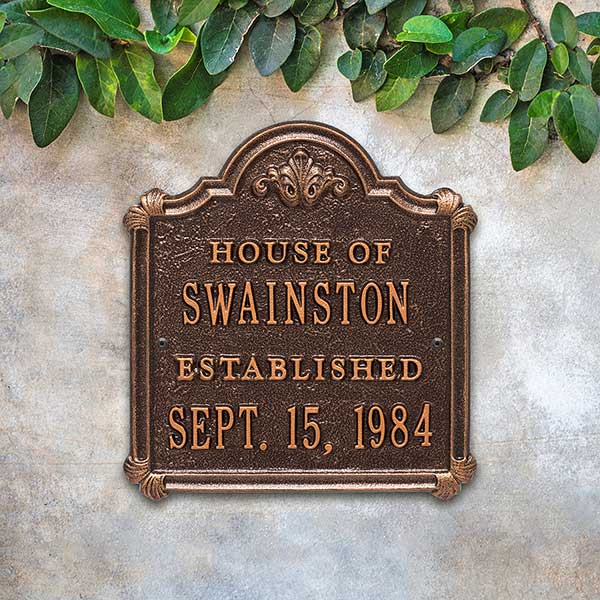 Personalized Anniversary House Plaque - 18027D