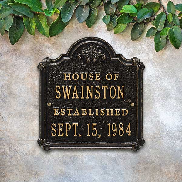 Personalized Anniversary House Plaque - 18027D