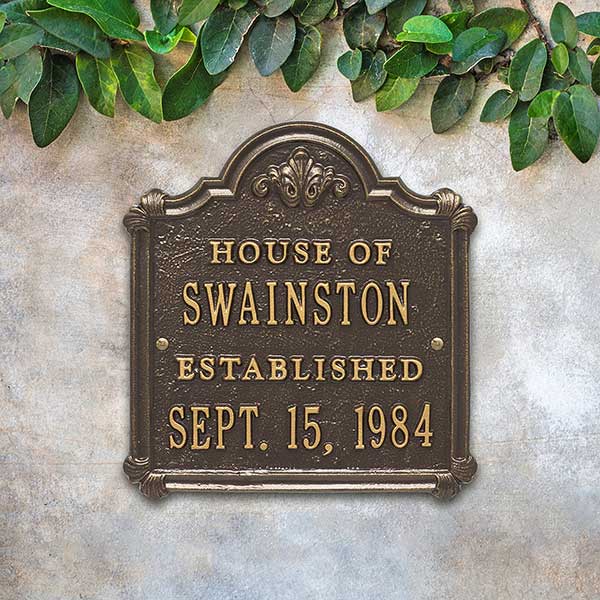 Personalized Anniversary House Plaque - 18027D