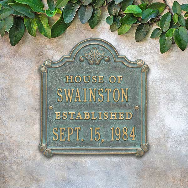 Personalized Anniversary House Plaque - 18027D