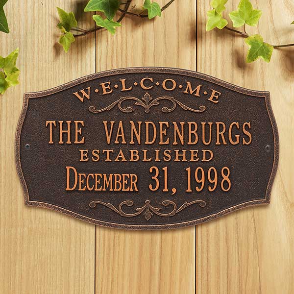 Personalized House Plaque - Welcome Design - 18032D