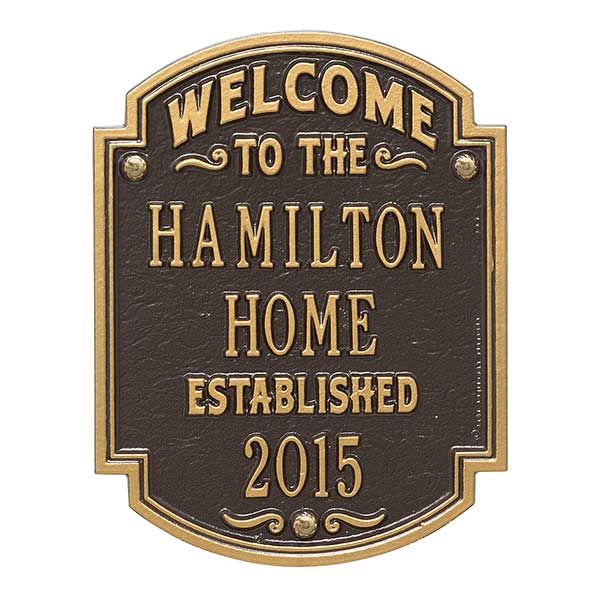 Personalized House Plaque - Family Name - 18034D