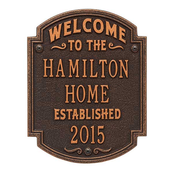 Personalized House Plaque - Family Name - 18034D