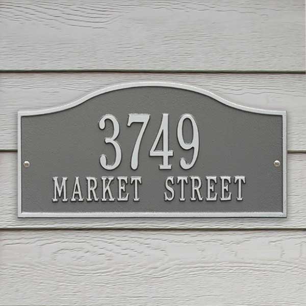 Personalized Home Address Plaque - Rolling Hills - 18036D