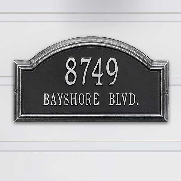 Personalized House Address Plaque - Arch Design - 18037D