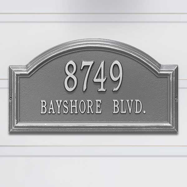 Personalized House Address Plaque - Arch Design - 18037D