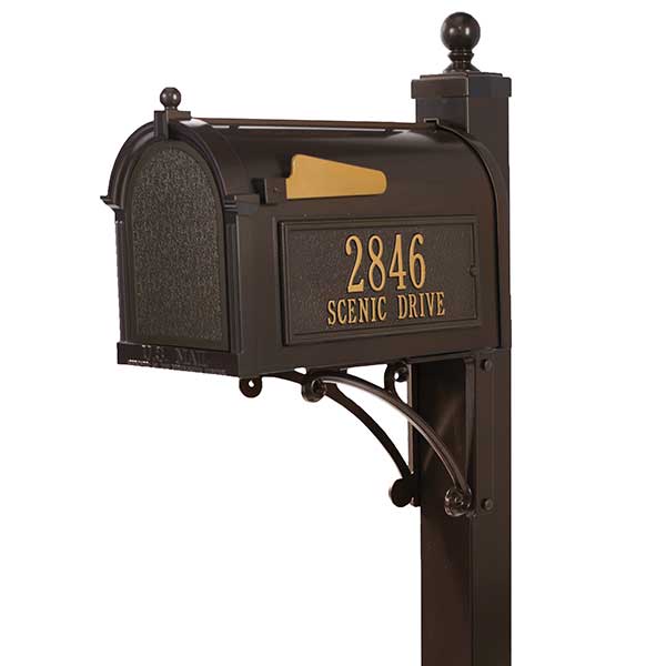 Personalized Custom Mailboxes - Rust-Free Aluminum  - 18039D