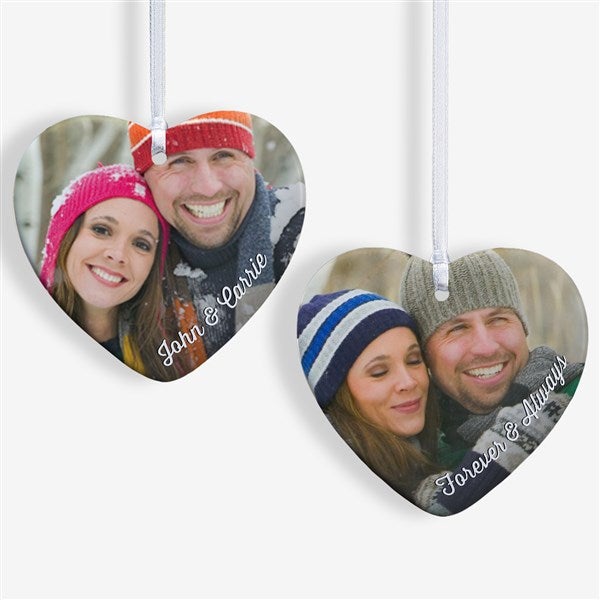 Personalized Photo Heart-Shaped Ornament - 18070