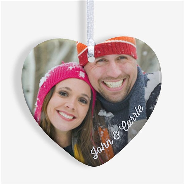 Personalized Photo Heart-Shaped Ornament - 18070
