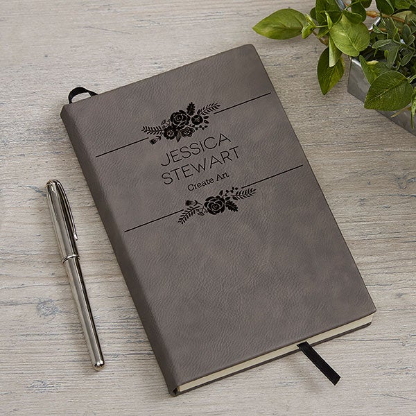 personalized journal and pen set