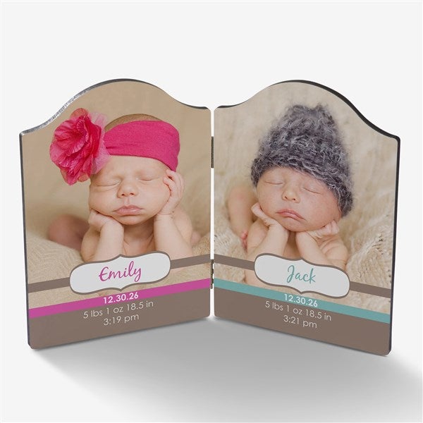 Personalized Photo Plaque for Twins - 18105