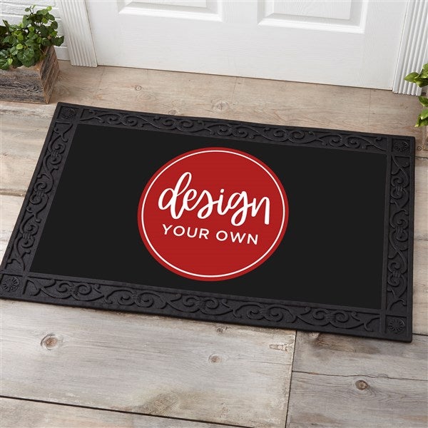 Design Your Own Personalized Doormat Black