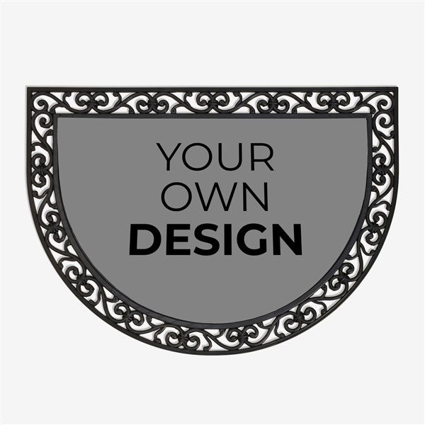 Design Your Own Custom Half Round Doormat - 18115