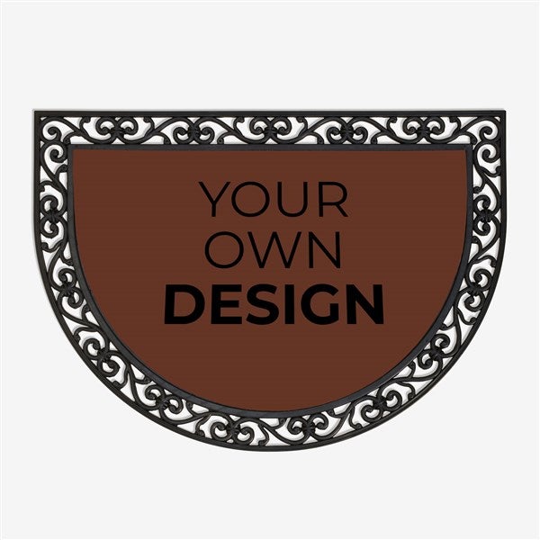 Design Your Own Custom Half Round Doormat - 18115