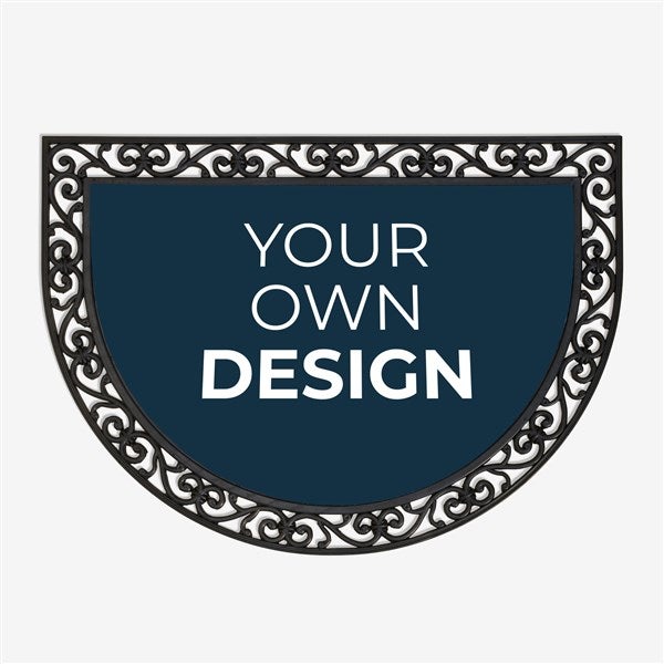 Design Your Own Custom Half Round Doormat - 18115