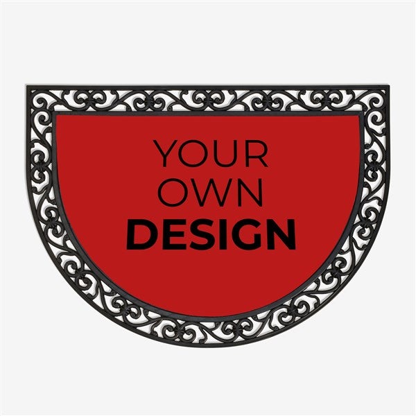 Design Your Own Custom Half Round Doormat - 18115