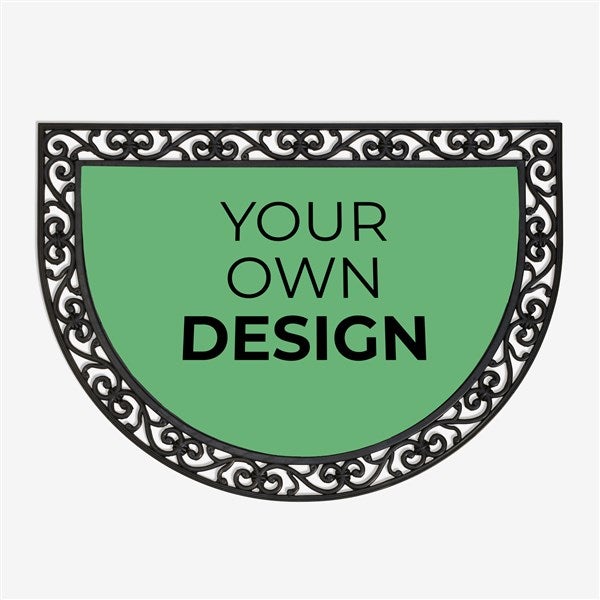 Design Your Own Custom Half Round Doormat - 18115