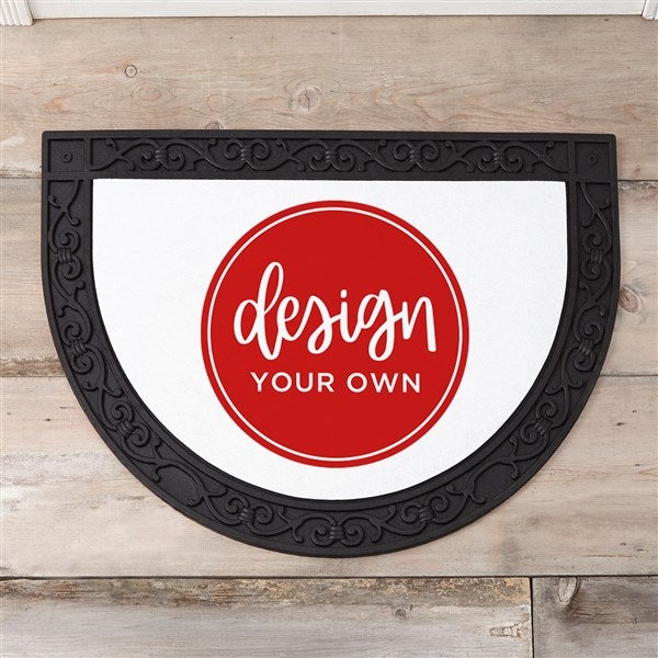 Design Your Own Custom Half Round Doormat - 18115