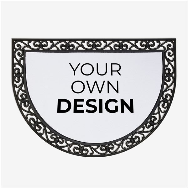 Design Your Own Custom Half Round Doormat - 18115