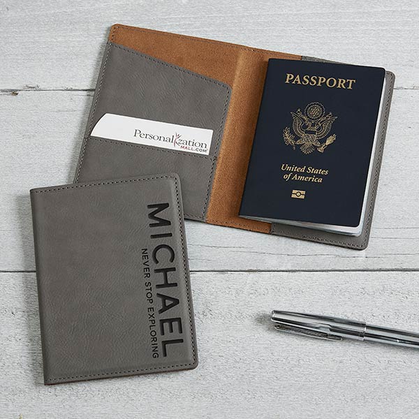 Personalized Passport Holder - Add Name And Quote - 18116