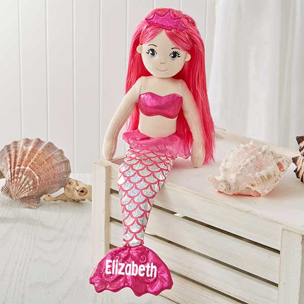 Personalized Sea Sparkles Mermaid Doll