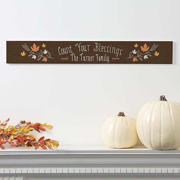 Personalized Count Your Blessings Sign - 18137