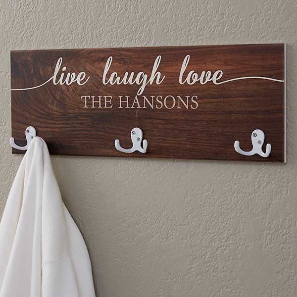 personalized wooden coat hooks