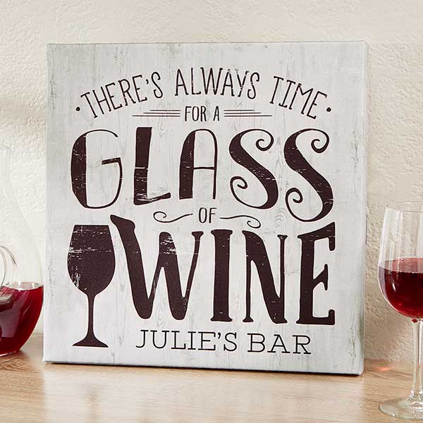 Personalized Wine Wall Art Canvas Prints - 18227