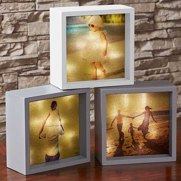 18241 Personalized Photo LED Light Shadow Box