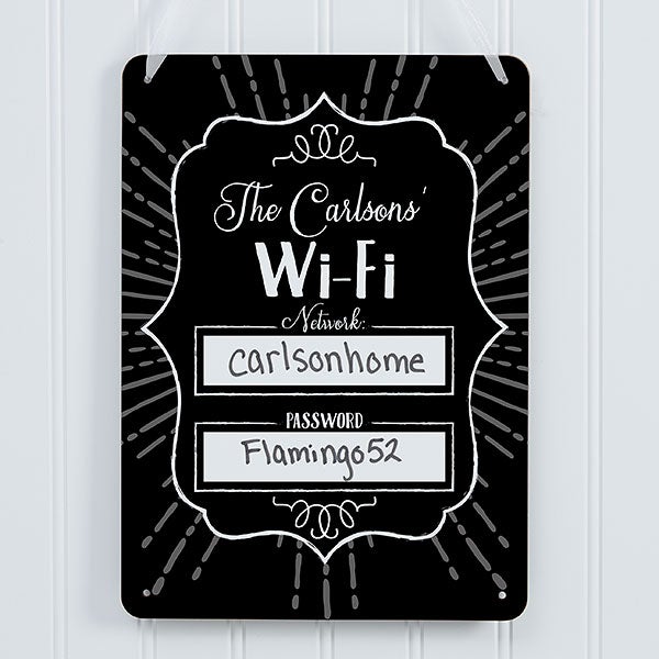 Personalized WiFi Password Sign - 18255