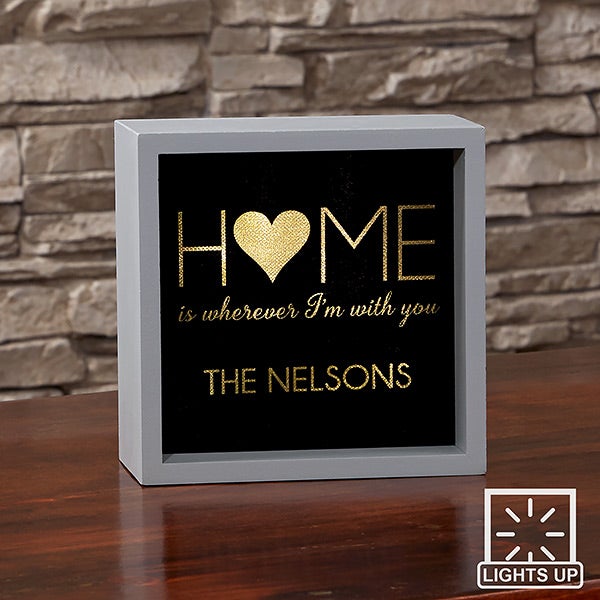 Personalized LED Light Shadow Box Home Design