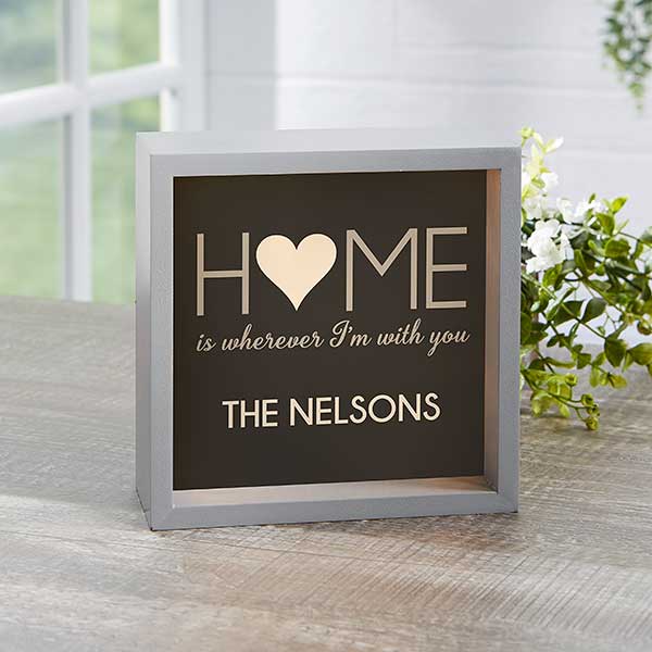 Personalized LED Light Shadow Box - Home Design - 18271
