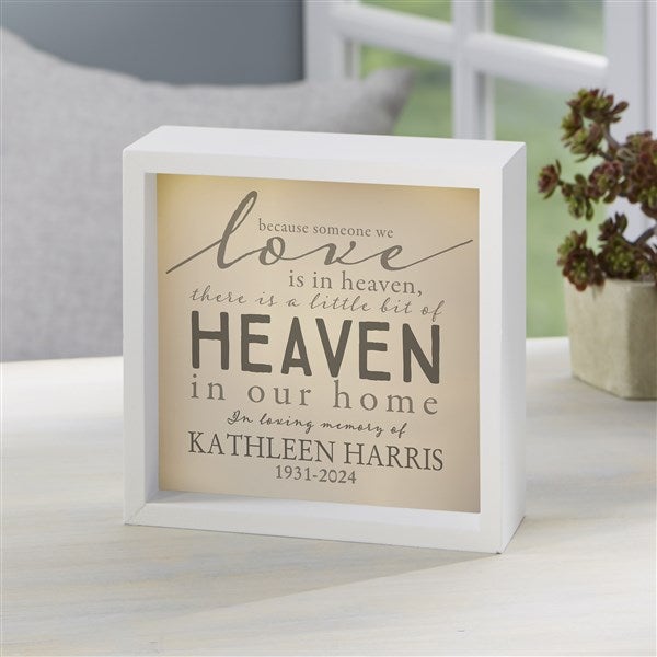 Personalized Memorial Shadow Box With Light - 18272