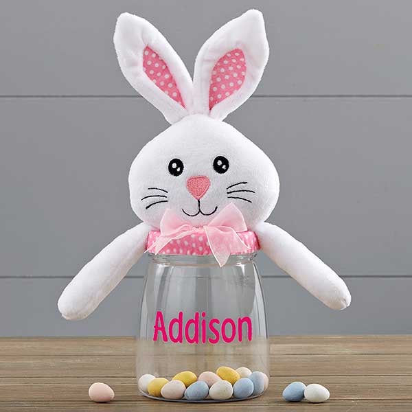 Easter Bunny Personalized Candy Jar - 18273