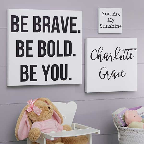 Personalized Canvas Prints With Words - Kid Expressions - 18311