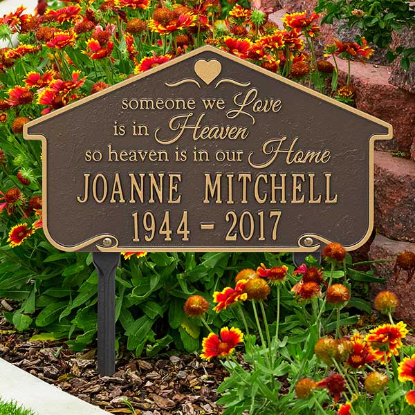 Personalized Memorial Plaques - Heavenly Home - 18352D