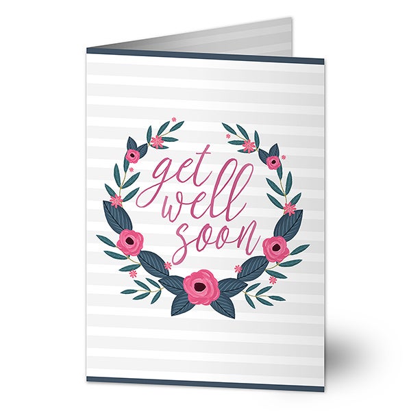 Get Well Soon Personalized Greeting Card