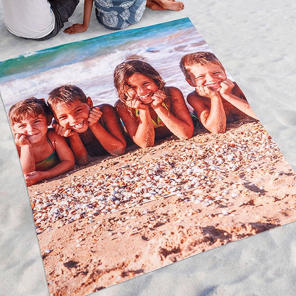 Personalized Photo Beach Blanket - 18364