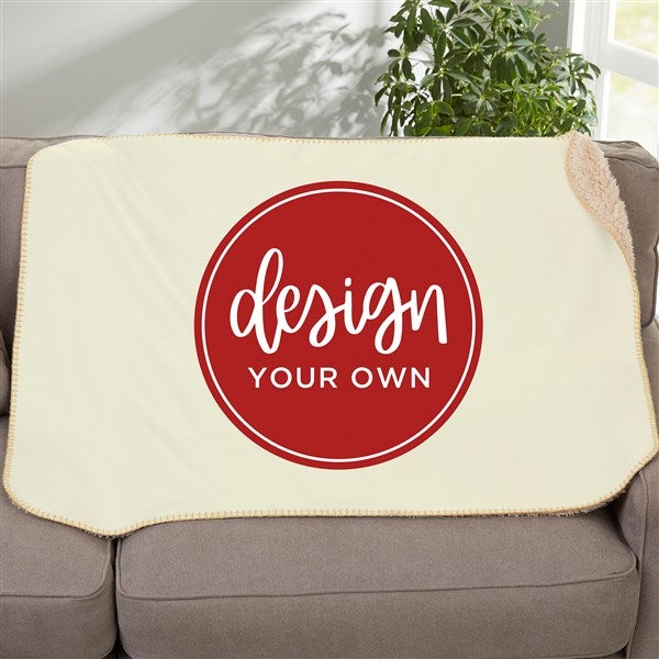 Design Your Own Personalized Sherpa Baby Blanket  - 18399