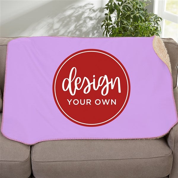 Design Your Own Personalized Sherpa Baby Blanket  - 18399