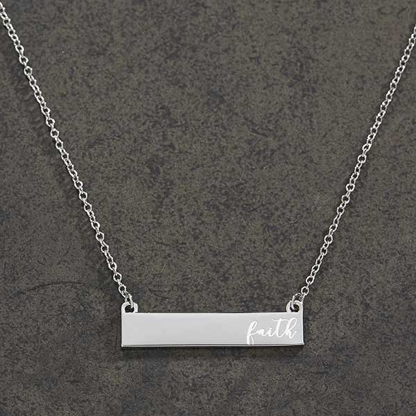 Custom Nameplate Necklaces For Her - 18432