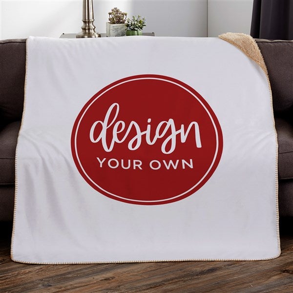 Monogrammed sherpa blanket online